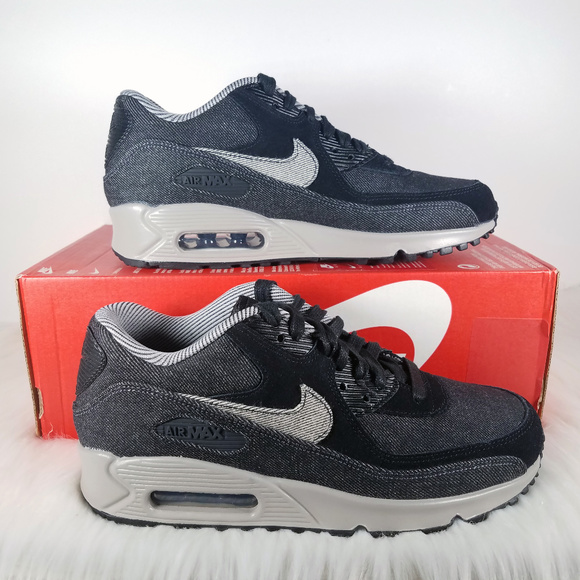 Nike Shoes Nwt Air Max 90 Se Womens Denim Black Grey Poshmark